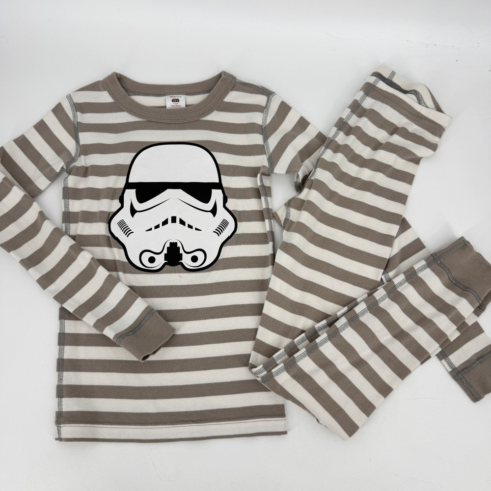 Hanna Andersson Star Wars Striped Pajama Set Long Sleeve Pants Sz 10‎
